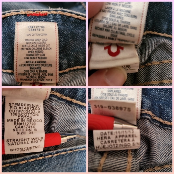 TRUE RELIGION Straight Natural Big T Men's Jean - Picture 12 of 12